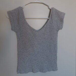 Brandy Melville Gray Short Sleeve Shirt